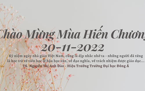 Chào mừng Mùa Hiến Chương 20-11-2022